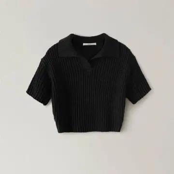 OHOTORO 리브 니트 폴로 반팔 니트