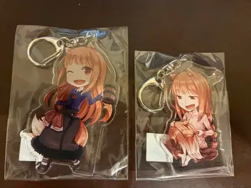 늑대와 향신료 양과 양피지전 아크릴 키링 홀로 2세트