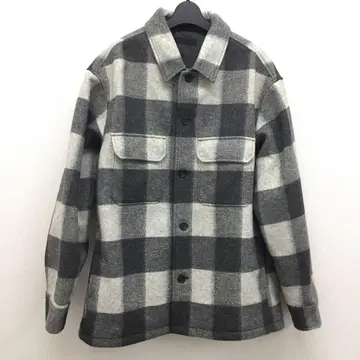 UNIQLO 오버 셔츠 자켓 그레이 체크