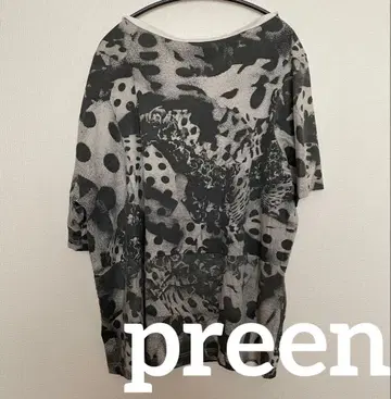 preen 영국제 변형 디자인 티셔츠 비대칭 베스트 preen 아고스트