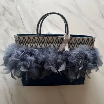 [ Fuang fa ] 푸앙파 깃털 & 바스켓백