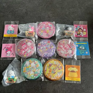 반짝반짝 BIG 캔뱃지 6개 세트 다정한 씰 구미 씰 종이상자 워치