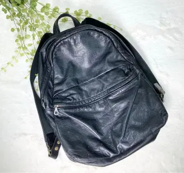 [ 재스엠비 ] ( 가죽 백팩 ) 블랙 천연 가죽 영국제