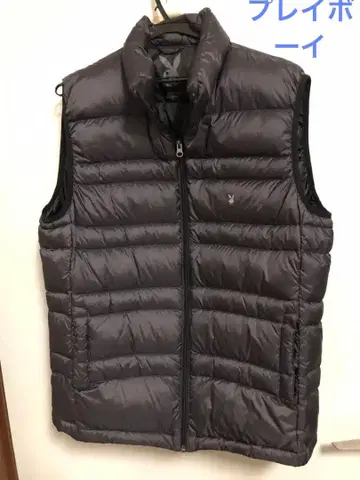 플레이보이 블랙 다운 베스트 퀼팅