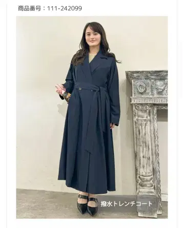 [ CINEMATIQ ] 발수 트렌치코트 네이비 모토 스즈키 씨