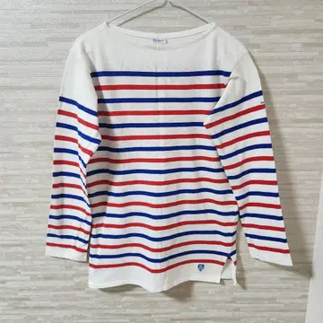 프랑스제 ORCIVAL 7부 소매 티셔츠 오르치발 보더 3