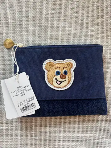 올드 테디 와펜 파우치 네이비 러브러리 바이 페이러
