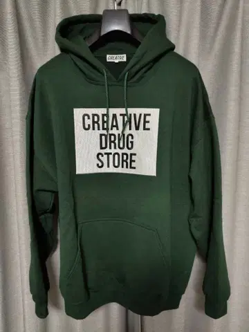 CREATIVE DRUG STORE 후드티 다크 그린