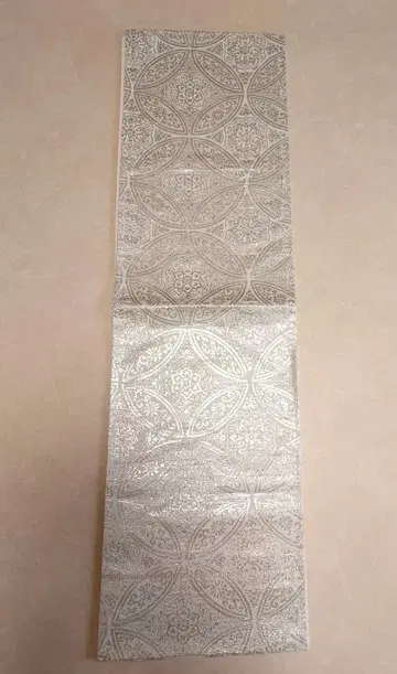 고급 후쿠로 오비 포멀 후리소데 순수 실크 순은박 사용