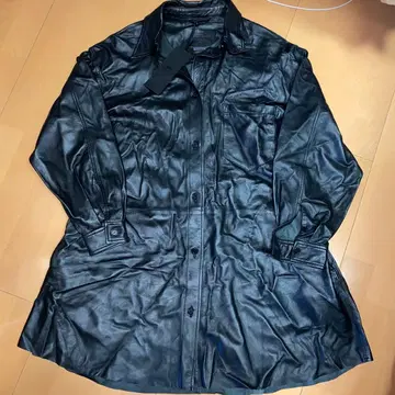 자라 STEVENMEISEL 가죽 셔츠 원피스