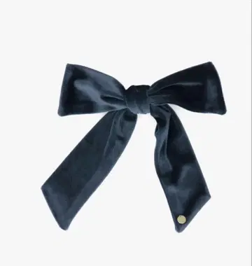 샤포 도 벨루어 리본 D.클립 네이비