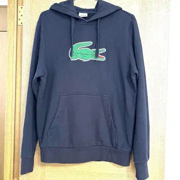 [ LACOSTE ] 후드 후드티 자수 로고 네이비 L 사이즈