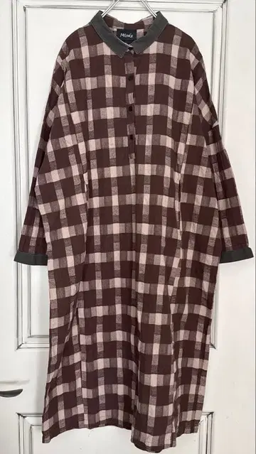 MELANGE 멜란지 롱 원피스 M 사이즈 체크 올 패턴