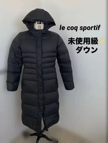 미사용급 르꼬끄 다운 벤치 코트 블랙 M le coq sportif
