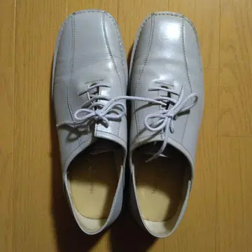 Hush Puppies 그레이 가죽 레이스업 슈즈 26.5