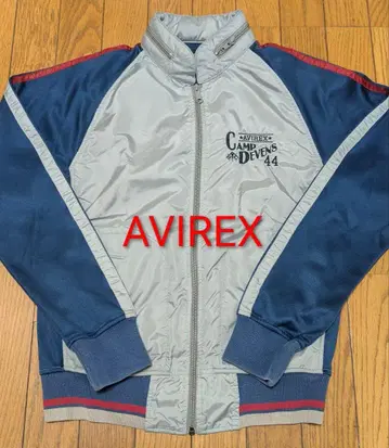 초레어 Avirex 나일론 트랙 재킷 M 그레이/네이비