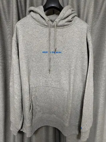 BACK TO THE BASIC 그레이 후드티
