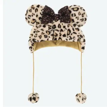 디즈니 팬캡 미니 레오파드 무늬 브라운