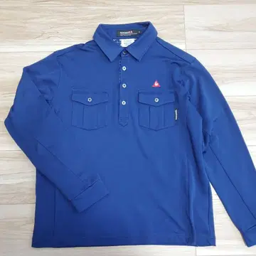 [ 새상품급 ] le coq sportif 골프 네이비 긴팔 피케 셔츠