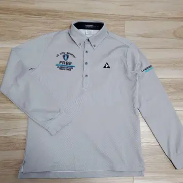 [ 새상품급 ] 르꼬끄 스포르티브 골프 긴팔 피케 셔츠 그레이