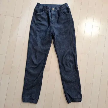 리브인컴포트 보아 안감 데님 조거 팬츠