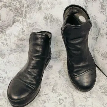 SAYA (23.5) 숏부츠 천연 가죽 블랙