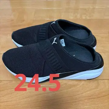 푸마 소프트라이드 블랙 슬립온