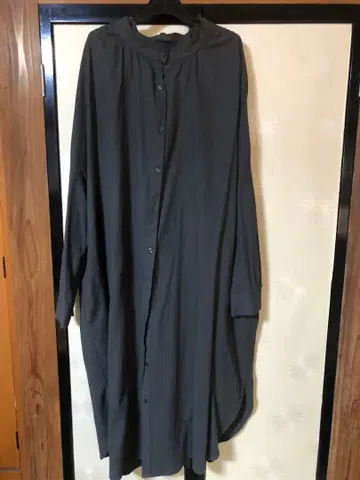 LUPILIEN 그레이 긴팔 셔츠 원피스