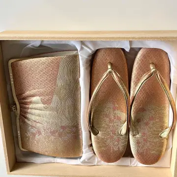 조리 세트 골드 핑크 꽃무늬