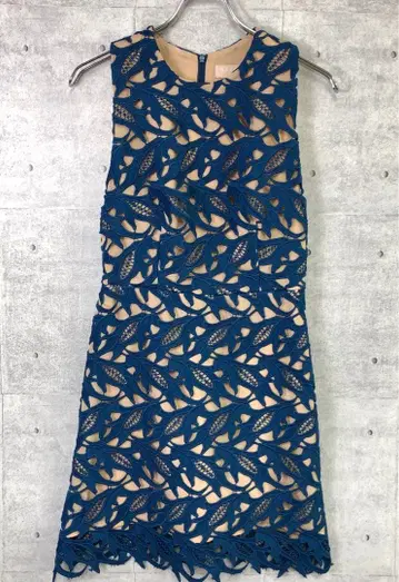 Keepsake 수입 모드 구제 의류 자수 레이스 슬리브리스 원피스