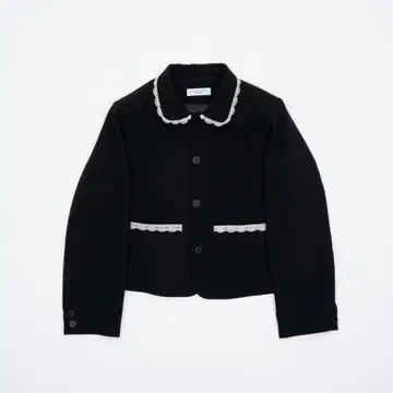 Smyeon 레이스 컴팩트 자켓 블랙