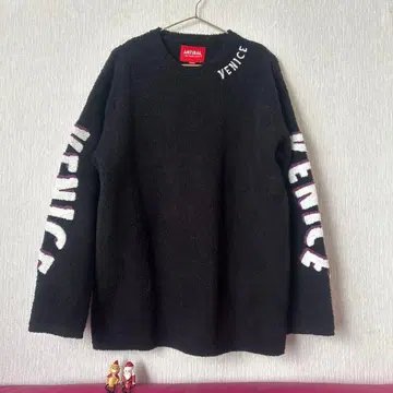 ANTIBAL 블랙 스웨터 M VENICE 프린트