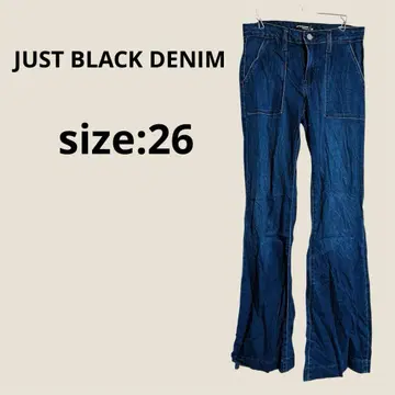 JUST BLACK DENIM 플레어 팬츠 26 사이즈