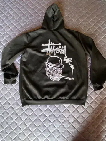 로고 후드티 블랙 후디 남성용 L 상당 택 없음 얇은 소재 스트릿 스타일