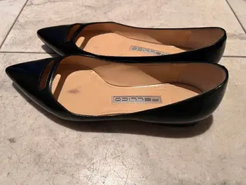 PELLICO 블랙 플랫 펌프스