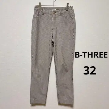 B3 B-THREE 비쓰리 팬츠 사이즈 32 깅엄 체크 새상품급