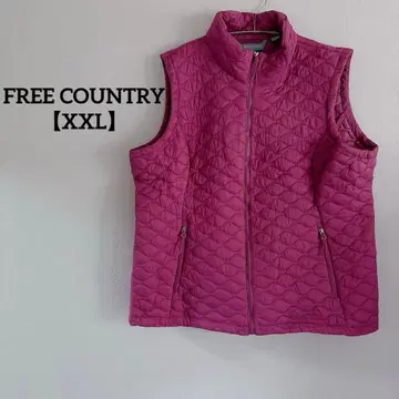 FREE COUNTRY [ XXL ] 다운 베스트 퀼팅 퍼플