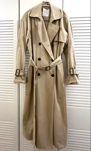 그린 레이블 릴랙싱 베이지 트렌치코트 36