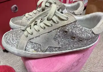 GGDB 실버 글리터 스니커즈