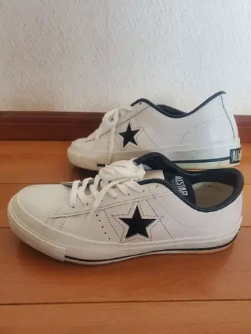 ALL STAR 화이트 네이비 스니커즈