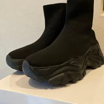 익명 배송 LEPSIM 니트 스니커즈 부츠 블랙 L