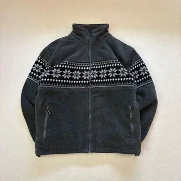 빈티지 노르딕 무늬 2L 플리스 자켓 아카이브 y2k