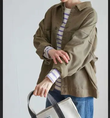 어반 리서치 코튼 트윌 돌먼 자켓