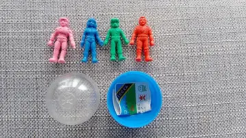 D 캡틴퓨처 피규어 지우개 레트로 x4