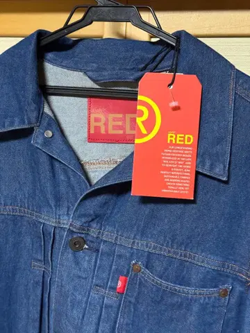 RED 데님 자켓 M 사이즈 택 포함 새상품