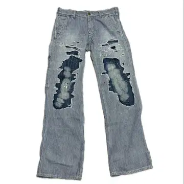 히코리 누더기 커스텀 팬츠