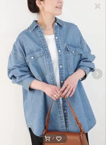 B.C STOCK 데님 워커 셔츠