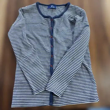 SAINT JAMES 스트라이프 긴팔 가디건