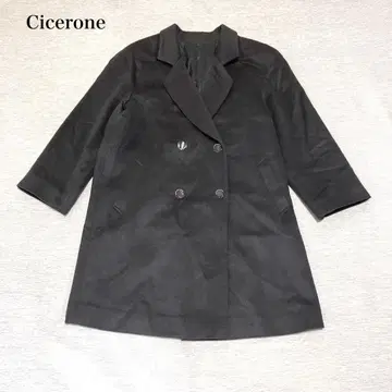 캐시미어 체스터 코트 고급 고급 엘레강트 오피스 캐주얼 레트로