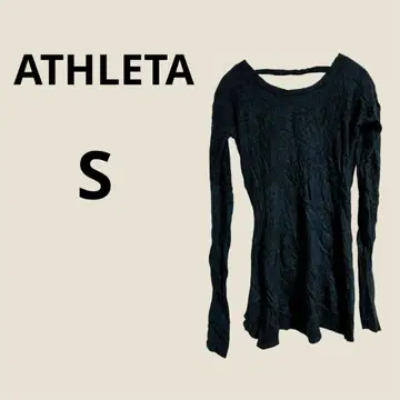 ATHLETA 블랙 긴팔 니트 S